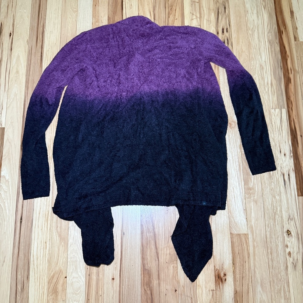 Barefoot Dreams Bamboo Chic Lite Ombre Open Cardigan Calypso Wrap S/M - Picture 4 of 5
